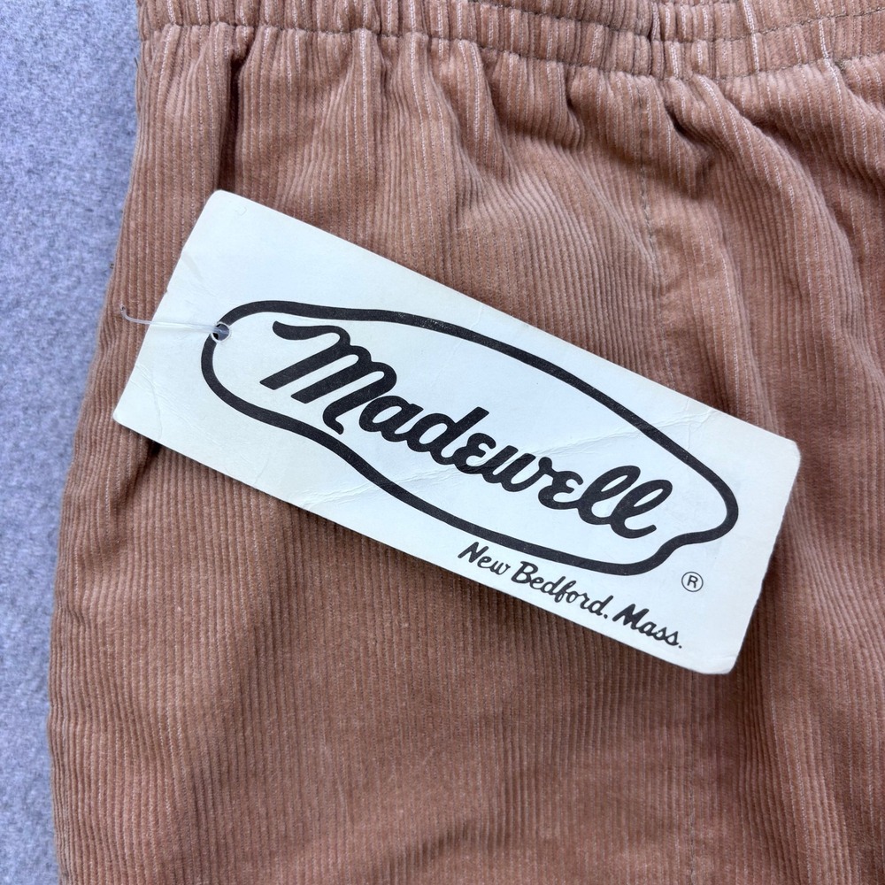 Vintage Deadstock 70s Madewell New Bedford Corduroy Work Pants Mens Small Tan - Picture 4 of 13